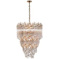 Lustre en verre personnalisé de luxe moderne pour villa, style cascade, idéal pour mariage français, banquet et escalier