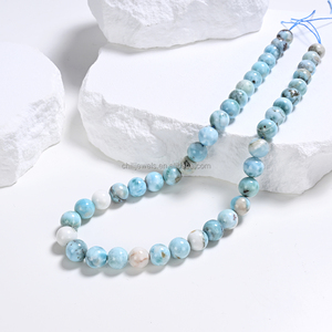 Perles de Larimar Naturelles Premium, Bleu Océan, Motifé, Pierres Précieuses en Vrac, Fournisseur en Gros de République Dominicaine - Product Image 4