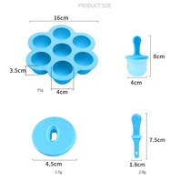 SANS BPA Silicone Crème Glacée Moule À Gelée Lavable Au Lave-Vaisselle Bac À Glaçons Popsicle Maison Dessin Animé Popsicle De Crème Glacée