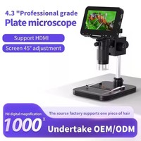 Original 16MP Full HD 1080P ABS Monocular Industrial Video Microscopio Cámara Nuevo HD MI USB Lab Digital Phone Pixel Microscopios