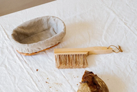 Panier à pain rond Willow servant des paniers ovales tissés panier d'épreuvage au levain en osier avec doublure amovible