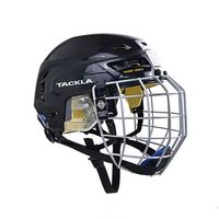 Casque de hockey sur glace et de hockey sur roulettes pour adultes et enfants, en matériau ABS résistant aux impacts, protection pour le patinage, avec ou sans logo