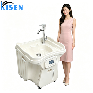 New Arrival Electric Mobile Automatic <b>Portable</b> Shampoo Basin Sink Washing Hand Station With Hot Water Bowl No Plumbing for Salon - Product Image 4