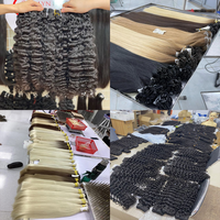 Vente en gros de mèches de cheveux Pixie 12A très demandées, 100g par paquet, double épaisseur, bouclées, 100% cheveux humains vierges