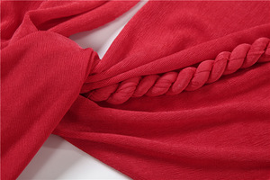 Robe pour femme à col en V profond, deux couleurs, mini-robe tressée, dos nu, vêtements de <span class=keywords><strong>boutique</strong></span>, tailles S-L - Product Image 4