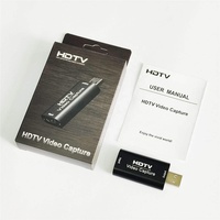 4K HDTV Video Capture Card Game Audio Adapter for HD-MI to USB 2.0 Cam Link Card for Computer 4K/1080p Record Device MP4