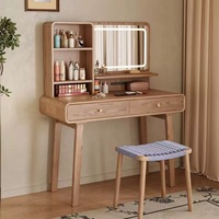 Coiffeuse en bois massif de Style nordique vanité de luxe chambre petit appartement armoire de rangement Simple