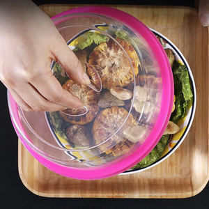 الغذاء الصف جديدة لحفظ شفافة رش لوحة فرن غطاء التدفئة لطخة واقية طبق الطعام سيليكون الميكروويف غطاء - Product Image 5