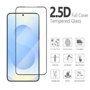 Protector de Pantalla de Vidrio Templado 9H 2.5D con Impresión de Seda Antiarañazos para <span class=keywords><strong>Samsung</strong></span> S25 S25+ Plus S26 Ultra S24 S23 <span class=keywords><strong>S22</strong></span> - Product Image 2