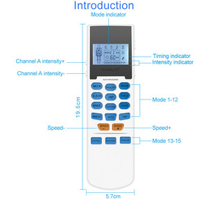 Unidade TENS Portátil de 4 Canais, Estimulador Elétrico de Músculos, Máquina de Terapia de Baixa Frequência para Reduzir a Dor, Controle Mini e Fácil - Product Image 3