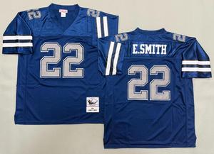2526 Maillots rétro des Dallas Cowboys en gros de Chine # 22 E.Smith Maillots de football américains rétro, chemises de football vintage unisexes - Product Image 6