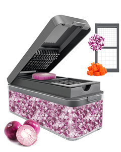 Cortador de Verduras <span class=keywords><strong>y</strong></span> Frutas 2 en 1, Rebanador, Picador, Rallador Manual, Procesador Rápido de Alimentos - Product Image 1