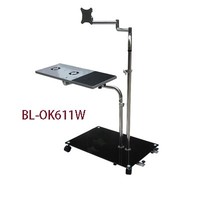 Support de chevet rotatif pour ordinateur portable, dispositif de chevet réglable pour canapé, moniteur d'ordinateur, avec support de clavier, 1 pièce