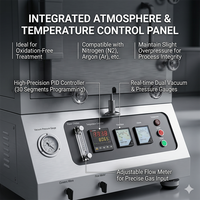 Horno de Sinterización en Atmósfera de Argón con Resistencia a 1800 Grados, Bomba de Motor y Protección de Atmósfera Controlada a Alta Temperatura para Laboratorio