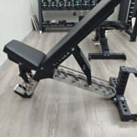 TTFLEX Banc de musculation réglable en 2 sections, usage commercial et domestique, pour haltères, musculation, presse à banc et entraînement de force