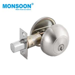 Serrure de porte à pêne dormant double cylindre moderne MONSOON avec poignées et levier - Installation facile pour la sécurité des bâtiments de bureaux - Product Image 3