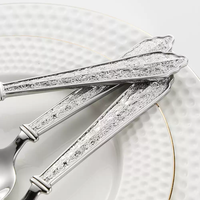 Ensemble de couverts en acier inoxydable poli miroir - Design luxueux, écologique et antirouille pour restaurants, hôtels, fêtes et service à thé