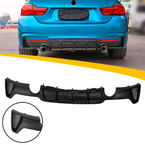 Pare-chocs de voiture, tuyau d'échappement droit gauche simple, diffuseur de lèvre de pare-chocs arrière MP pour BMW série 4 F32 F33 F36 m-sport 2014-2020 - Product Image 1