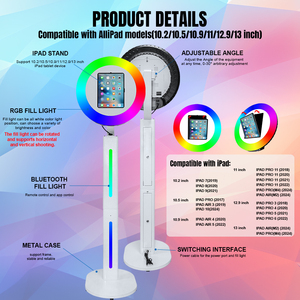 Wedding&amp;party Portable PhotoBooth Suit10.2-13inch <strong>ipad</strong> Stylish &amp; Premium RGB Light <strong>ipad</strong> Photo Booth Machine - Product Image 2