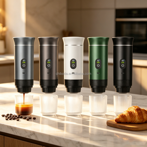 20Bar <b>Portable</b> Espresso <b>Coffee</b> <b>Maker</b> Digital Display 3-in-1 Capsule Coffe Machine in Car for Home Travel ROHS Certified 20 Bar P - Product Image 1