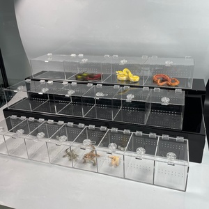 Caja de Cría de Reptiles de Acrílico Resistente, Recinto para Reptiles con Tapa, Terrario de Exhibición para Reptiles Pequeños - Product Image 5