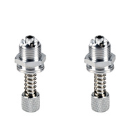 Bouton moleté à ressort de 12 mm de diamètre fileté, 43 mm de longueur totale, pour couvercle de trappe d'avion RC, lot en carton en vrac pour aérodrome