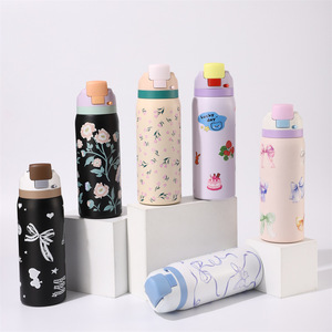 Botella de Agua Deportiva de Acero Inoxidable con Aislamiento al Vacío de Doble Pared, Libre de BPA, de 16oz/24oz/32oz, Vaso de Acero Inoxidable con Asa - Product Image 2