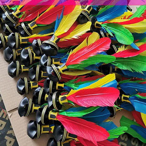 H21cm Plume Colorée Chinois Jianzi Beach Ball Badminton Kicking Shuttlecock pour le Sport en Plein Air et l'exercice du pied - Product Image 2