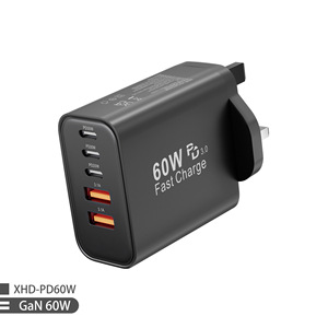 Popular cross-border e-commerce product: UKCA certified PD60W UK standard charger, compatible with Samsung and Apple 30W - Product Image 1