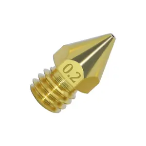 Buse <span class=keywords><strong>MK8</strong></span> en laiton 0.2MM 0.3MM 0.4MM 0.5MM Buse de tête d'impression d'extrudeuse pour accessoires d'imprimante 3D Ender-3 CR10 CR10S 1.75MM - Product Image 4