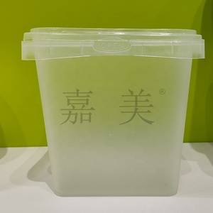 Food box Plastic clear square 1L 30 oz freeze dried strawberries Air <b>Tight</b> With Leak-Resistant Lids container security <b>lock</b> - Product Image 2