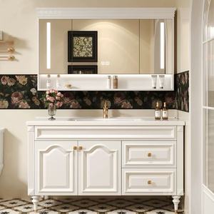 <span class=keywords><strong>Vente</strong></span> directe d'usine d'armoires de salle de bain en bois de luxe moderne, adaptées aux hôtels, appartements, centres commerciaux, écoles - Product Image 1