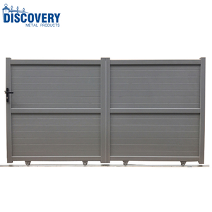 Puertas de Reja Modernas de Aluminio, Puertas de Celosía, Puerta Corredera Eléctrica de Aluminio <span class=keywords><strong>para</strong></span> Exteriores de Casa o Villa - Product Image 1