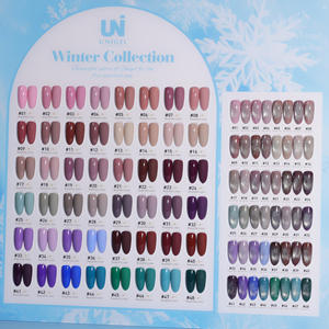 Unigel Hema Gratis Aangepast Uw Logo Uv Gel Groothandel Oem Rode Kleur Collectie Gel Nagellak Set Voor Salon - Product Image 4