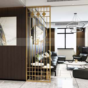 Paravents et cloisons mobiles translucides imperméables en acier inoxydable de haute qualité et modernes avec design personnalisé - Product Image 4