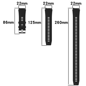 Uwei-Correa de reloj deportiva de 22mm, correa de silicona ajustable para reloj deportivo uwei 3 de <span class=keywords><strong>46mm</strong></span> - Product Image 5