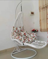 VANRIOS Vente en gros de hamacs suspendus en forme d'œuf en métal pour patio, intérieur, extérieur, chambre à coucher, meubles d'extérieur, corde en rotin