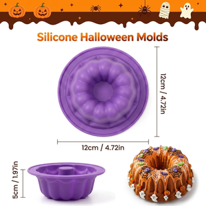 Molde de silicona personalizado de calabaza para Halloween y Navidad, molde de silicona para fondant, molde 3D, molde de silicona para barra de chocolate - Product Image 2