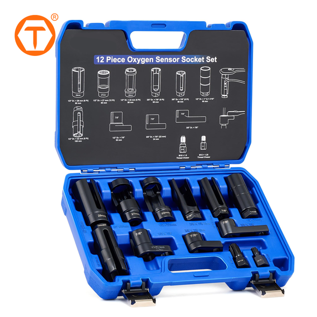 OEM 12 PCS 1/2 in 3/8 in Drive Spark Plug Chaser Offset Oxygen Sensor Socket