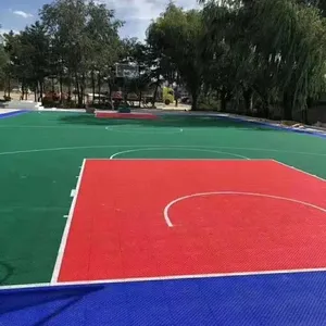 Suelo de deportes al aire libre hecho en China para canchas de baloncesto y voleibol