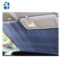 PH coche protector solar retráctil parasol coche frente automáticamente escalable sombrilla libre ventana plegable sombra con copa de succión