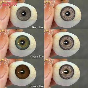 아시아의 인기 자연 확대 원형 렌즈 14.5mm 다크 브라운 블랙 그레이 색상 아시아 눈 디자인 도매 가격 - Product Image 5