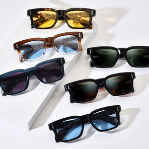 نظارات شمسية بورريجلز أسيتات مستقطبة للنساء، تصميم جديد <span class=keywords><strong>2026</strong></span>، نظارات شمسية مربعة كلاسيكية للرجال بعدسات عاكسة من مولينوي - Product Image 2