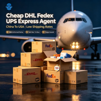Transitaire Express Mondial depuis la Chine, DHL FedEx UPS, Expédition Aérienne DDP FBA Porte-à-Porte