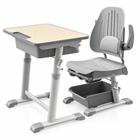 Ensemble de bureau et de chaise pour étudiants multifonctionnel de haute qualité avec fonction de sieste, spécialement conçu pour les écoles primaires et secondaires