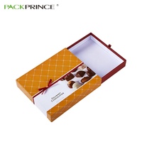 Boîte à tiroirs à chocolat unique et personnalisée pour n'importe quel modèle, vente en gros de barre de chocolat fantaisie de luxe, petit emballage de gâteau avec poignée en ruban