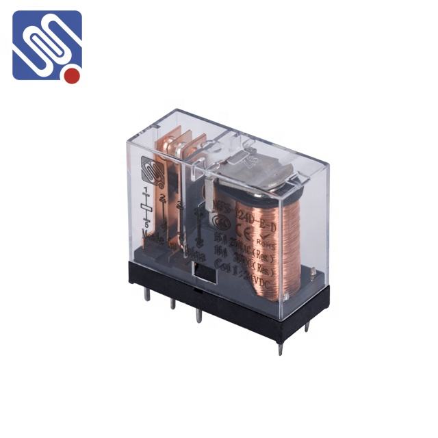 Meishuo MPS-124D-E-D Miniature 2A 8PIN 8A 10A 2B DPDT 6V 12V 24V 48VDC 110V 250VAC PCB Relay with High Power Sealed