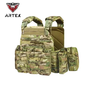 ARTEX Chaleco Tactico Breathable Combat Vest Camouflage Polyester Molle Plate Carrier Quick Release Tactical Vest For Men