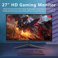 Moniteur de jeu incurvé IPS OLED HDR à écran large de 27 pouces, rotatif, 1080p, 165 MHz, 1 ms, OEM ODM pour ordinateur de bureau