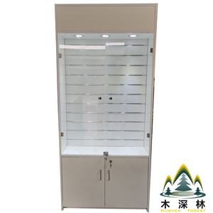 Illuminazione a LED negozio mobili Design pavimento-Display in vetro per vetrina accessori per telefono gioielli prodotti espositori rack - Product Image 3